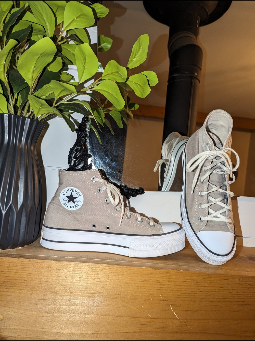 Converse Chuck Taylor All Star Lift High Top Sneakers | Sandy Brown | 10